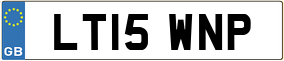 Trailer License Plate